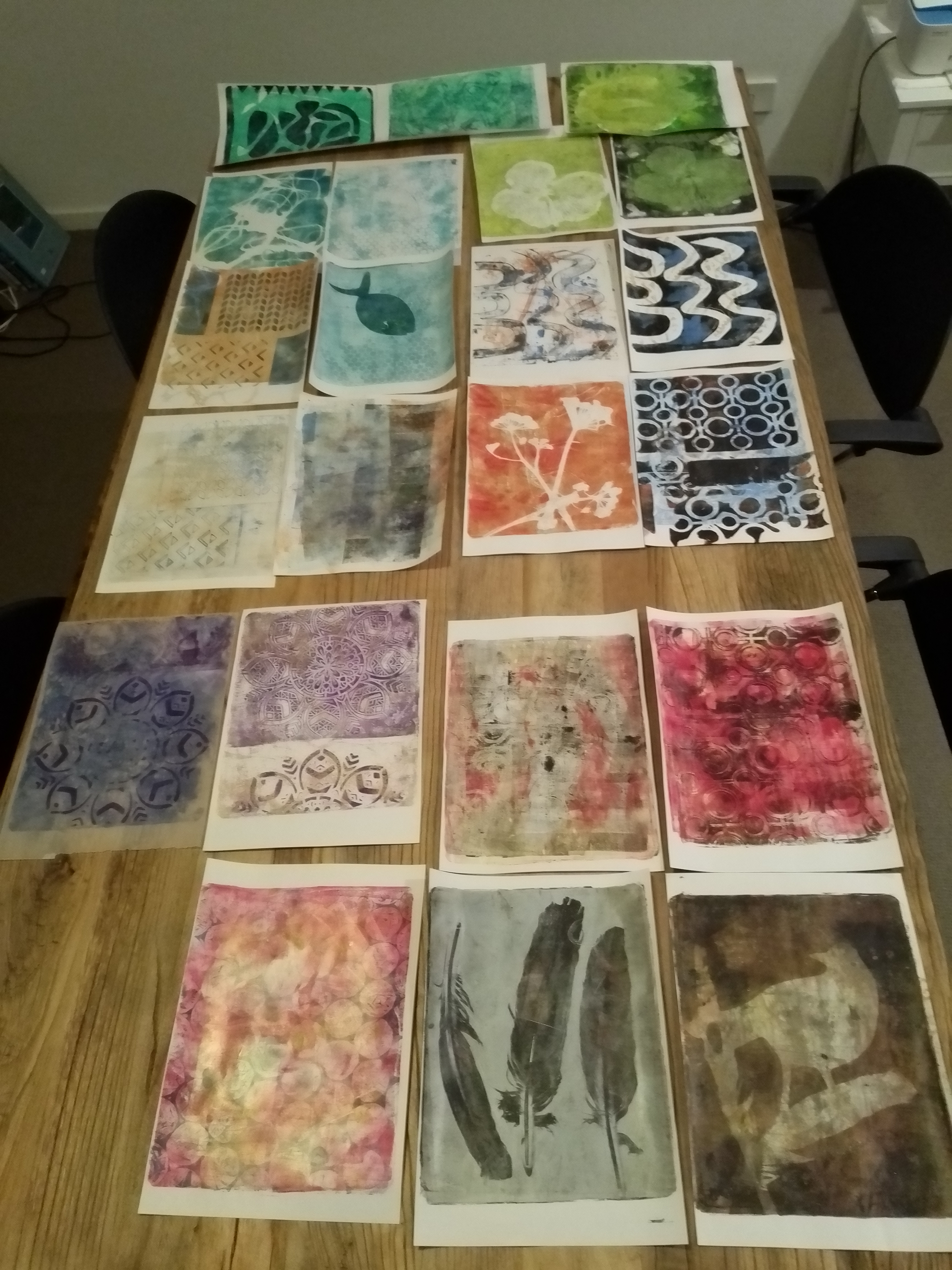 Gelli prints by CSRoth