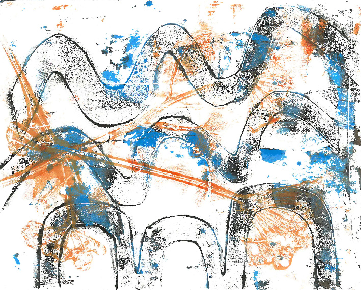 Gelli print by CSRoth